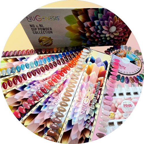 NuGenesis dip powder color chart